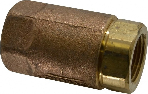 Conbraco - 1" Bronze Check Valve - Inline, FNPT x FNPT - Exact Tooling