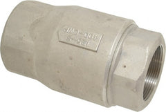 Conbraco - 2" Stainless Steel Check Valve - Inline, FNPT x FNPT - Exact Tooling