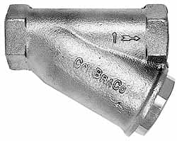 Conbraco - 1/8" Pipe, FNPT Ends, Cast Bronze Y-Strainer - 400 psi WOG Rating - Exact Tooling
