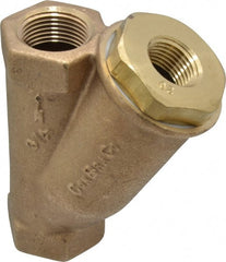 Conbraco - 3/4" Pipe, FNPT Ends, Cast Bronze Y-Strainer - 400 psi WOG Rating - Exact Tooling