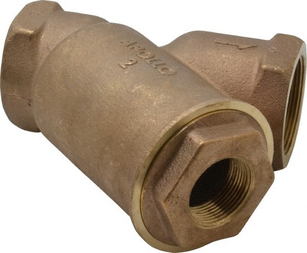 Conbraco - 2" Pipe, FNPT Ends, Cast Bronze Y-Strainer - 400 psi WOG Rating - Exact Tooling