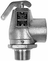Conbraco - 3/4" Inlet, 1" Outlet, ASME Safety Relief Valve - 40 Max psi, Bronze, 870,000 BTUs - Exact Tooling