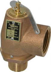 Conbraco - 3/4" Inlet, 1" Outlet, ASME Safety Relief Valve - 30 Max psi, Bronze, 710,000 BTUs - Exact Tooling
