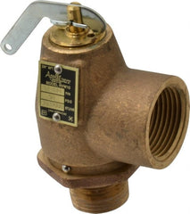 Conbraco - 3/4" Inlet, 1" Outlet, ASME Safety Relief Valve - 50 Max psi, Bronze, 1,035,000 BTUs - Exact Tooling