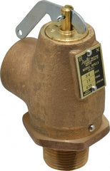 Conbraco - 3/4" Inlet, 3/4" Outlet, ASME Low Pressure Steam Heating Relief Valve - 15 Max psi, Bronze, 475 Lb per Hour - Exact Tooling