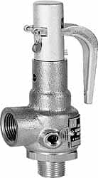 Conbraco - 1-1/4" Inlet, 1-1/2" Outlet, High Pressure Safety Relief Valve - 75 Max psi, Bronze, 2,302 Lb per Hour - Exact Tooling