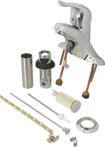 Moen - Lever Handle, Deck Plate Bathroom Faucet - One Handle, Pop Up Drain, Standard Spout - Exact Tooling