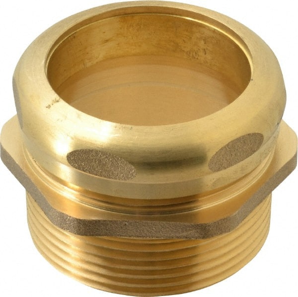 Federal Process - 1-1/2 Inch Pipe, Male Compression Waste Connection - Chrome Plated, Cast Brass - Exact Tooling
