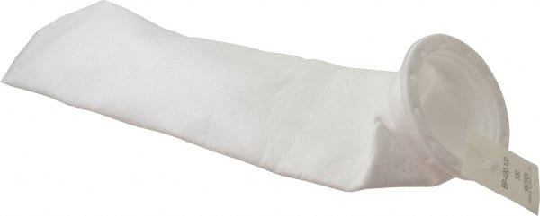 Pentair - 100 Micron, Size 5, Semi Rigid Bag Filter - 4 Inch Diameter, 18.5 Inch Long, 1-3/4 Sq. Ft. - Exact Tooling