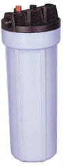 Pentair - 3/8 Inch Pipe, FNPT End Connections, 20 Inch Long Cartridge, 21-7/8 Inch Long, Cartridge Filter Housing without Pressure Relief - 15 Max GPM Flow Rate, 125 psi Max Working Pressure, Slim Line Housing - Exact Tooling