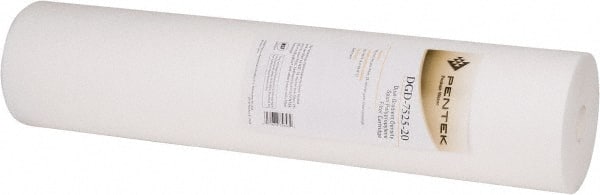 Pentair - 4-1/2" OD, 75/25µ, Polypropylene Dual Gradient Cartridge Filter - 20" Long, Reduces Sediments - Exact Tooling