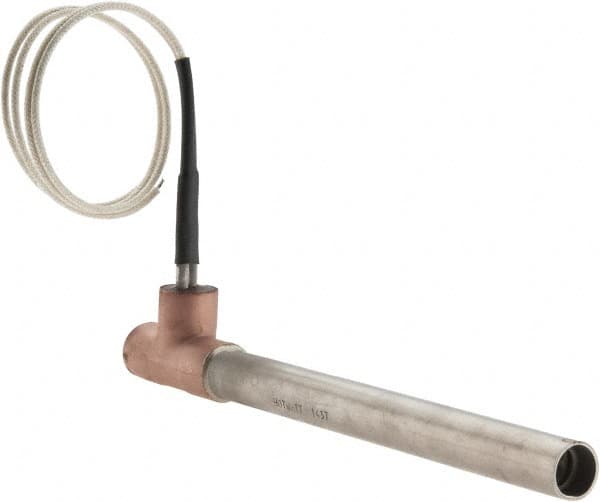 Hotwatt - 6.37" Long 400 Watt Inline Heater - 22 Watt/Sq In, 120 Volt, 12 Leads - Exact Tooling