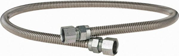 Dormont - 3/4" Inlet, 3/4" Outlet FIP x FIP Gas Connector - 48" Long, 1/2" Hose ID - Exact Tooling