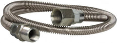 Dormont - 1/2" Inlet, 1/2" Outlet FIP x MIP Gas Connector - 36" Long, 1/4" Hose ID - Exact Tooling