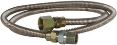 Dormont - 1/2" Inlet, 1/2" Outlet FIP x MIP Gas Connector - 48" Long, 1/4" Hose ID - Exact Tooling