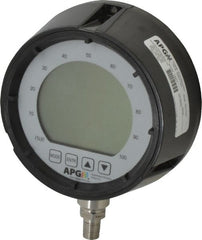 Made in USA - 4-1/2" Dial, 1/4 Thread, 0-500 Scale Range, Pressure Gauge - Lower Connection Mount, Accurate to 0.25% of Scale - Exact Tooling