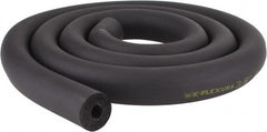 Made in USA - 3/8" Thick x 6' Long, Elastomeric Flexible Pipe Insulation - -40 to 220°F - Exact Tooling