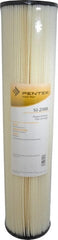 Pentair - 4-1/2" OD, 20µ, Resin Cellulose Pleated Cartridge Filter - 20" Long, Reduces Sediments - Exact Tooling