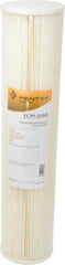 Pentair - 4-1/2" OD, 5µ, Cellulose Polyester Pleated Cartridge Filter - 20" Long, Reduces Sediments - Exact Tooling