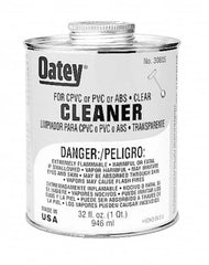 Oatey - 1 Gal All-Purpose Cleaner - Clear, Use with ABS, PVC & CPVC For All Diameters - Exact Tooling
