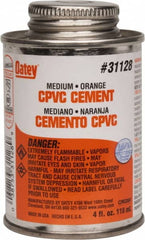 Oatey - 4 oz Medium Bodied Cement - Orange, Use with CPVC & CTS up to 6" Diam - Exact Tooling