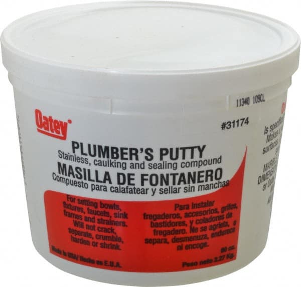 Oatey - Putty Type: Plumber's Putty Container Size: 5 Lbs. - Exact Tooling