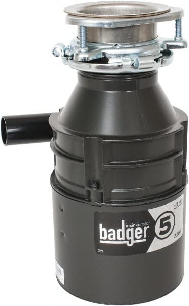 ISE In-Sink-Erator - Badger 5 Food Waste Disposer - 1/2 HP - Exact Tooling