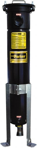 Parker - 2 Inch, Carbon Steel, Bag Filter Housing - FNPT End Connection, 160 GPM Max Flow - Exact Tooling