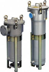Parker - 2 Inch, Stainless Steel, Bag Filter Housing - Flange End Connection, 160 GPM Max Flow - Exact Tooling