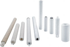 Parker - 2-1/2" OD, 5µ, Rayon String-Wound Cartridge Filter - 30" Long - Exact Tooling