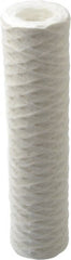 Parker - 2-1/2" OD, 1µ, Cotton String-Wound Cartridge Filter - 10" Long - Exact Tooling