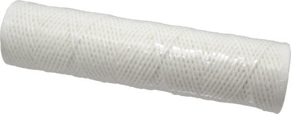 Parker - 2-1/2" OD, 10µ, Cotton String-Wound Cartridge Filter - 10" Long - Exact Tooling