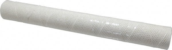 Parker - 2-1/2" OD, 10µ, Cotton String-Wound Cartridge Filter - 20" Long - Exact Tooling