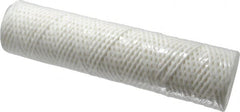Parker - 2-1/2" OD, 25µ, Cotton String-Wound Cartridge Filter - 10" Long - Exact Tooling
