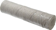 Parker - 2-1/2" OD, 10µ, Acetate Cotton String-Wound Cartridge Filter - 10" Long - Exact Tooling