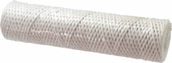 Parker - 2-1/2" OD, 25µ, Acetate Cotton String-Wound Cartridge Filter - 10" Long - Exact Tooling