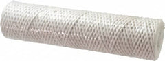 Parker - 2-1/2" OD, 25µ, Acetate Cotton String-Wound Cartridge Filter - 10" Long - Exact Tooling