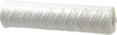 Parker - 2-1/2" OD, 5µ, Cotton String-Wound Cartridge Filter - 10" Long - Exact Tooling