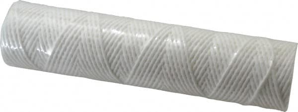 Parker - 2-1/2" OD, 10µ, Cotton String-Wound Cartridge Filter - 10" Long - Exact Tooling