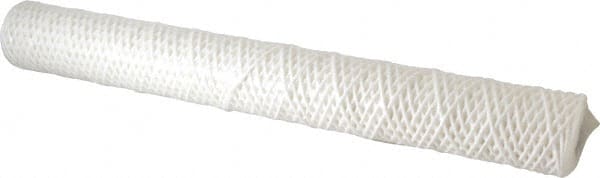Parker - 2-1/2" OD, 50µ, Cotton String-Wound Cartridge Filter - 20" Long - Exact Tooling
