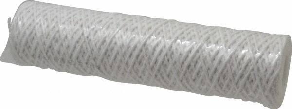 Parker - 2-1/2" OD, 5µ, Acetate Cotton String-Wound Cartridge Filter - 10" Long - Exact Tooling