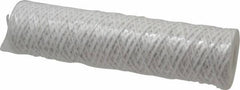Parker - 2-1/2" OD, 5µ, Acetate Cotton String-Wound Cartridge Filter - 10" Long - Exact Tooling