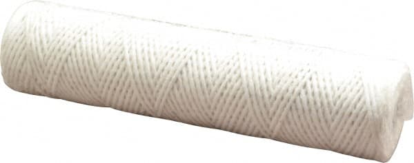 Parker - 2-1/2" OD, 10µ, Acetate Cotton String-Wound Cartridge Filter - 10" Long - Exact Tooling