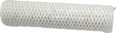 Parker - 2-1/2" OD, 50µ, Acetate Cotton String-Wound Cartridge Filter - 10" Long - Exact Tooling