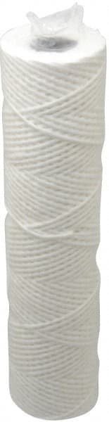 Parker - 2-1/2" OD, 10µ, Cotton String-Wound Cartridge Filter - 10" Long - Exact Tooling