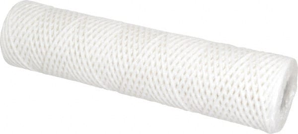Parker - 2-1/2" OD, 25µ, Cotton String-Wound Cartridge Filter - 10" Long - Exact Tooling