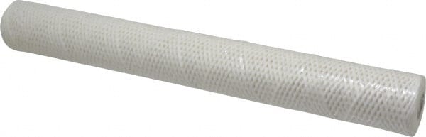 Parker - 2-1/2" OD, 25µ, Cotton String-Wound Cartridge Filter - 20" Long - Exact Tooling