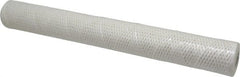 Parker - 2-1/2" OD, 25µ, Cotton String-Wound Cartridge Filter - 20" Long - Exact Tooling