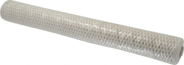 Parker - 2-1/2" OD, 50µ, Cotton String-Wound Cartridge Filter - 20" Long - Exact Tooling