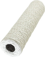 Parker - 2-1/2" OD, 5µ, Acetate Cotton String-Wound Cartridge Filter - 10" Long - Exact Tooling